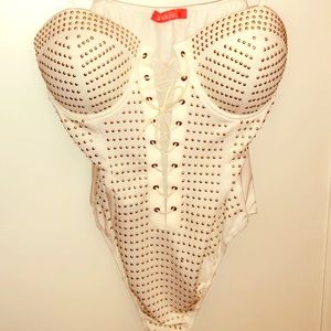 Sexy Studded Bodysuit